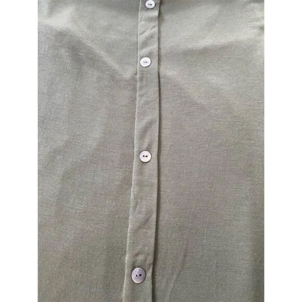 Papermoon Stitch Fix Ellie Green Floral V-Neck Top Size S Cap Sleeve - Picture 10 of 13